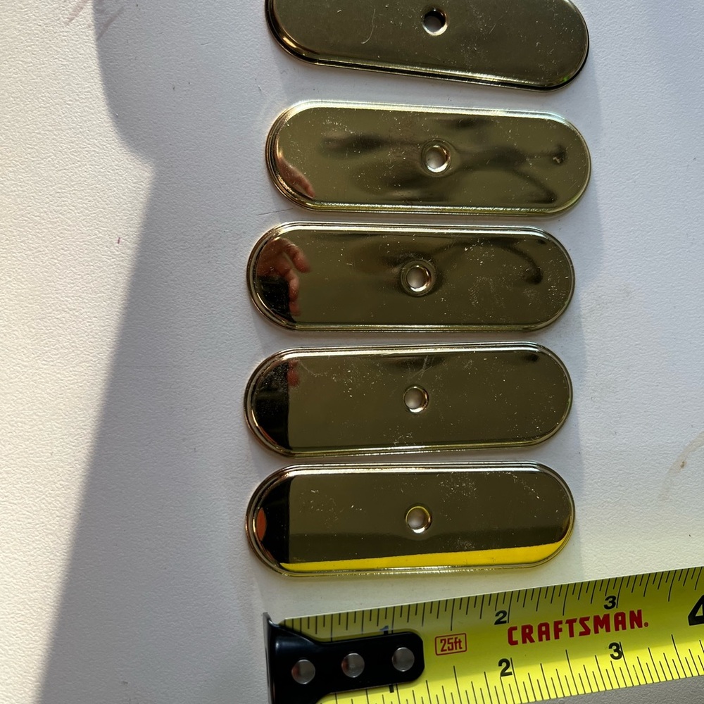Amerock BRASS knob backing plates